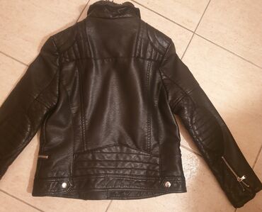 Jakne, kaputi i prsluci: ZARA kozna jakna bajkerka 11-12 godina 152 cm, girls biker jacket — 2