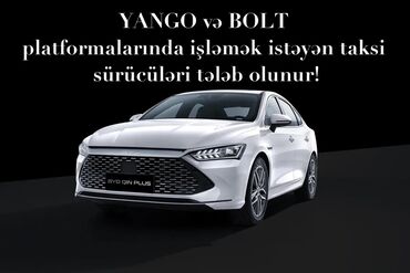 iş elanları afisant: Taksi sürücüsü tələb olunur, Nəqliyyat vasitəsi verilir, Həftəlik ödəniş, 3-5 illik təcrübə