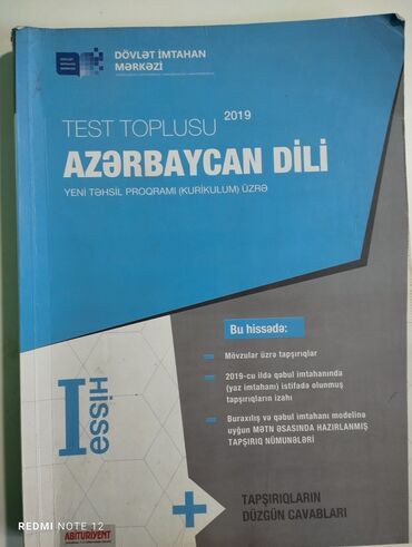 farmakologiya kitabi azerbaycan dilinde: Azərbaycan dili 1-ci hissə test toplusu 2019