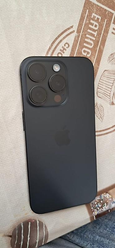 Apple iPhone: IPhone 15 Pro, Б/у, 256 ГБ, Black Titanium, 86 % — 4