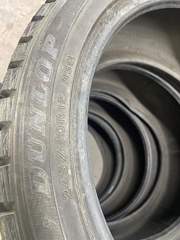952 2: Шины 245 / 40 / R 18, Зима, Б/у, Комплект, Легковые, Япония, Dunlop — 3