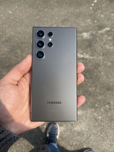 Samsung: Samsung Galaxy S24 Ultra, 128 GB, rəng - Boz, Sensor, Barmaq izi, İki sim kartlı