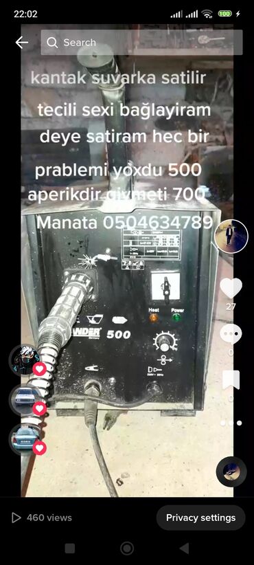 dj aparati satilir: Сварочный аппарат