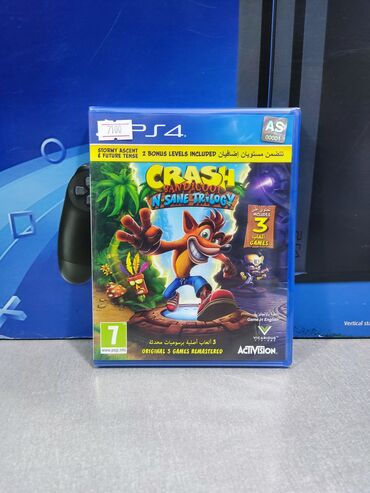 kredit playstation: Playstation 4 üçün crash bandicoot trilogy oyun diski. Tam yeni