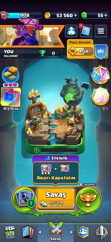 android oyun klub: Clash Royale hesabı 30 eded max level(16) kart 24evrim 4 kahraman — 1