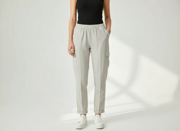 zalando chinosy damskie: Sinsay, Material trousers for women, size M