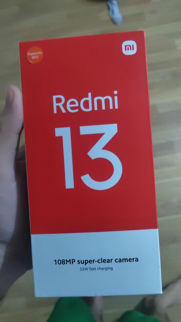 Xiaomi: Xiaomi Redmi 13, 256 GB, rəng - Sarı, 
 Zəmanət, Barmaq izi, İki sim kartlı