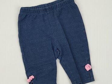 spodnie z dziurami hm: Spodnie C&A, 9-12 m, wzrost - 80 cm., Bawełna, stan - Zadowalający