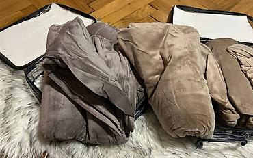 Prekrivači za nameštaj: 🍃Navlake za stolice🍃 🍃Paket sadrži 6 komada 🍃Materijal-pliš 🍃Cena-2500 — 4