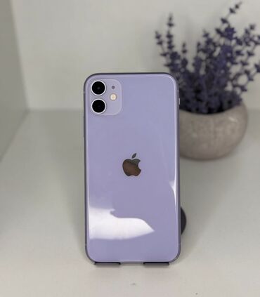 айфоны оптом: IPhone 11, Колдонулган, 128 ГБ, Deep Purple, Коргоочу айнек, Каптама, 100 %