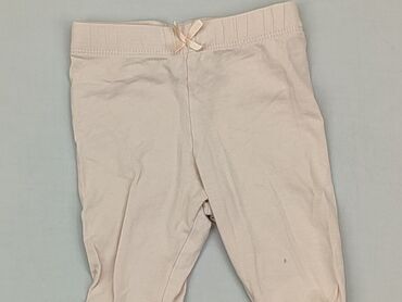 beżowe skórzane spodnie: Legginsy, Lindex, 0-3 m, stan - Dobry