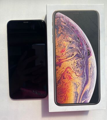 xs iphone: IPhone Xs Max, Б/у, 256 ГБ, Золотой, Защитное стекло, Коробка, 80 %