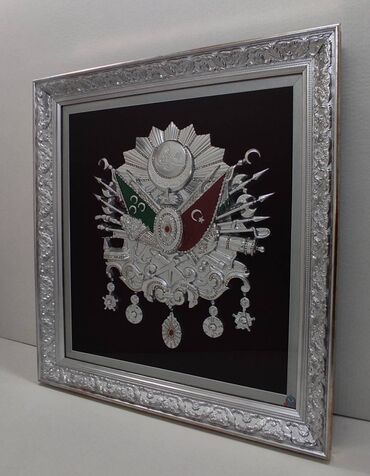 Şəkillər, tablolar: Osmanlı Tuğrası Bakıda. qızılı və gümüşü rənglərdə hazırlamışam. İdeal — 3