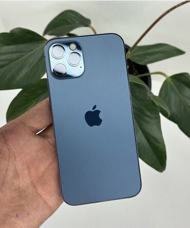 Apple iPhone: IPhone 12 Pro, Б/у, 256 ГБ, Синий, Защитное стекло, Чехол, 83 %