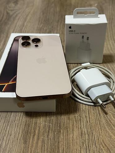 iphone 100: IPhone 16 Pro Max, 256 GB, Desert Titanium, Simsiz şarj, Face ID, Sənədlərlə — 4