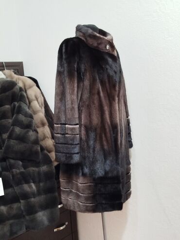 Шубы: Шуба, Норка, По колено, Италия, L — 6