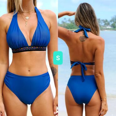 beli duks sa kapuljacom: S (EU 36), Polyester, Geometrical, color - Blue