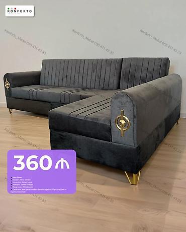 Künc divan - Ölçülər: 260 × 160 sm - Mexanizm: açılan, bazalı (yataq lalafo.az -da Künc divan - Ölçülər: 260 × 160 sm - Mexanizm: açılan, bazalı (yataq