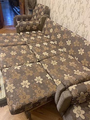 kohnə divan aliram: Çiçək naxışlı yumşaq mebel dəsti - Tərkibi: 3 nəfərlik divan + 2 ədəd — 2