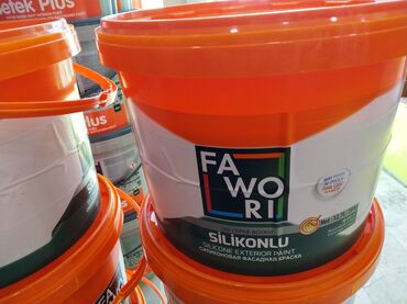 silikon qab: Boya Fasad, rəng - Ağ