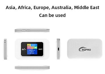 4g data kart: 4G LTE MiFi Cib Wi‑Fi Routeri - Dünya üzrə işləmə: Asiya, Afrika — 2
