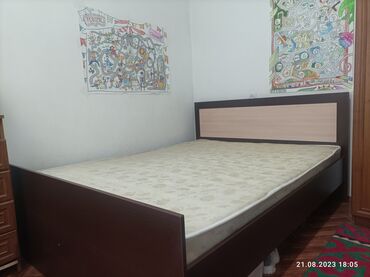 купить двухэтажную кровать бу: Двуспальная Кровать, Б/у