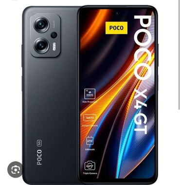 Мобильные телефоны: Poco X4 GT, Б/у, 256 ГБ, цвет - Черный, 2 SIM