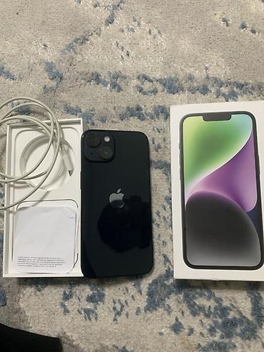 IPhone 14, Б/у, 128 ГБ, Черный, Коробка, 83 %