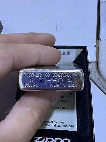 Metal məhsulları: Məhsul: Zippo benzinli alışqan – Vintage seriyası Mənşə: Zippo Mfg — 2