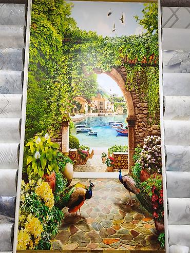 3D foto divar kağızı – Arxada Aralıq dənizi üslubunda körpü və liman lalafo.az -da 3D foto divar kağızı – Arxada Aralıq dənizi üslubunda körpü və liman