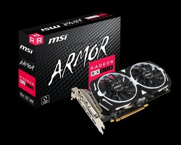 Настольные ПК и рабочие станции: Видеокарта, Новый, MSI, Radeon RX, 8 ГБ, Для ПК