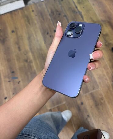 işlənmiş iphone x: IPhone 14 Pro Max, 128 GB, Deep Purple