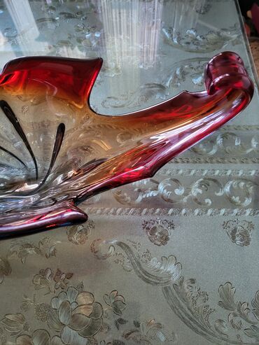 Ostali kućni dekor: Murano velika cinija,rucni rad 60,70te. Velika,retka cinija — 3