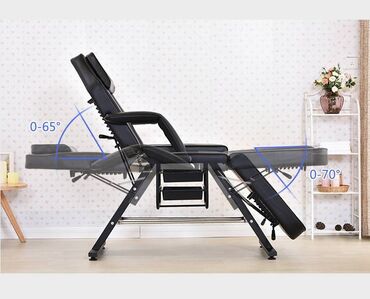 Medicinski nameštaj: Profesionalna kozmetička/masažna stolica – ručno podesiva - — 4