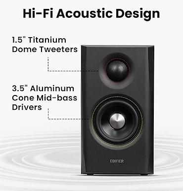 edifier ses sistemi: Edifier S355DB Black 2.1 dinamik sistemi. Bu sistemin 8 düymlük — 5