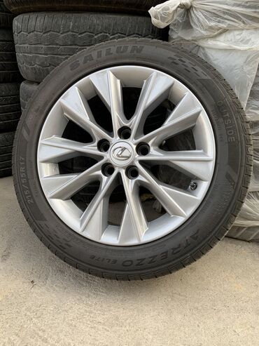 Колеса в сборе 215 / 55 / R 17, Лето, Б/у, Комплект, Легковые, Литые, отверстий - 5