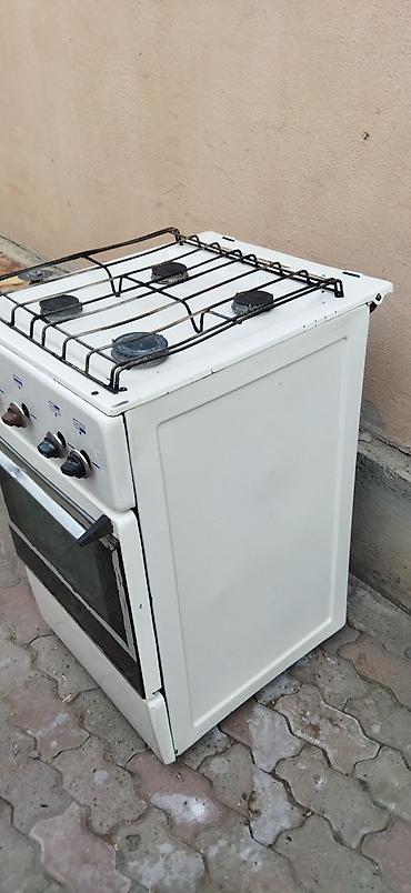 плитку: Газовая плита с духовкой. Отдельностоящая модель в белом цвете — 2
