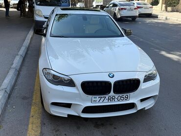 Kommersiya nəqliyyat vasitələri: BMW 5 Series – 528i (F10) sedan - Kuzov: ağ rəng, M paketli aqressiv