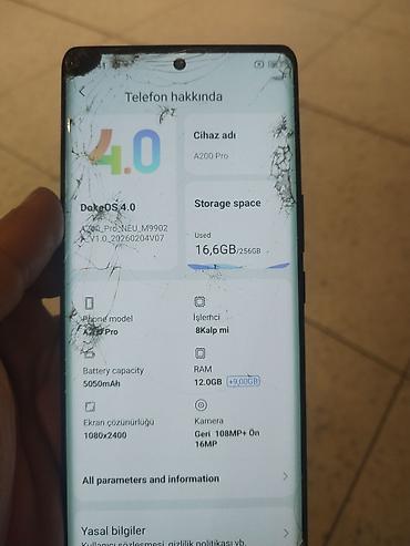 sensorlu: Tecno Phantom X2 Pro, 256 GB, rəng - Qara, Qırıq — 3