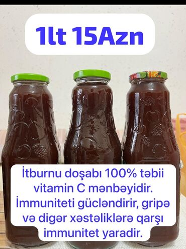 Souslar və ədviyyatlar: İtburnu doşabı se vitamini deposu.1lt 15 AZN