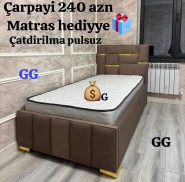 Çarpayılar: Yeni, Təknəfərlik çarpayı, Bazalı, Matras ilə, Siyirməsiz — 7
