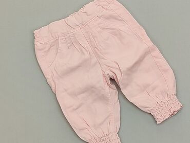 Spodnie: Spodnie 1-3 m, wzrost - 62 cm., stan - Idealny, wzór - Jednolity kolor, kolor - Różowy