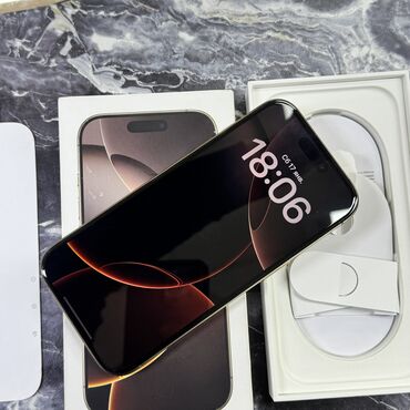 Apple iPhone: IPhone 16 Pro, Б/у, 256 ГБ, Desert Titanium, Чехол, Коробка, 93 % — 2