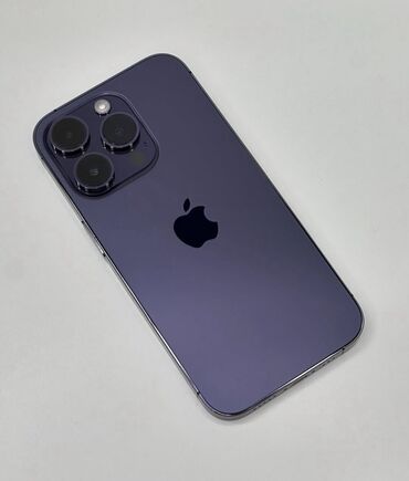 купить iphone se 1: IPhone 14 Pro, Колдонулган, 128 ГБ, Deep Purple, 100 %