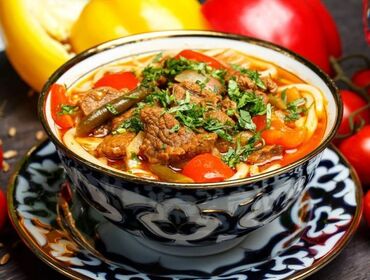 продам картошку: Домашняя среднеазиатская кухня. - Лагман: наваристый суп с лапшой