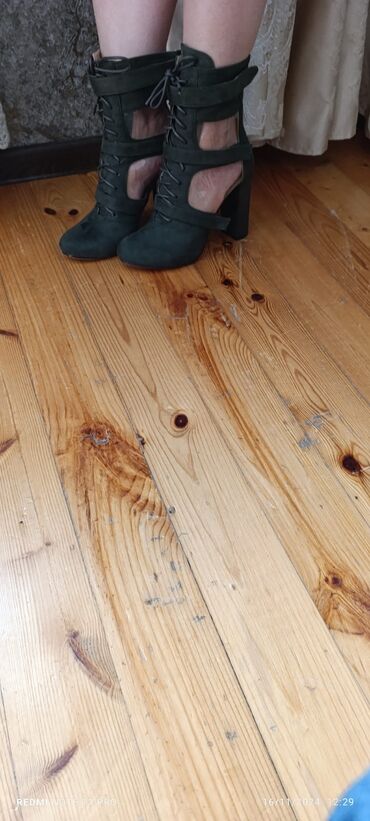 Çəkmələr: Çəkmə, Ölçü: 39, rəng - Yaşıl, İşlənmiş — 6