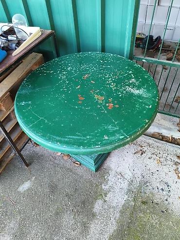 metalni sto za radionicu: Betonski bastenski sto 90cm. Veliki sto od betona. ✨ Visina 76cm — 1