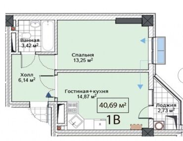 продается орошаемая земля в жайылско районе алтыр будёновка 5 40 гектар цена договорная с довой проблем нету оформление сразу: 1 комната, 41 м², Элитка, 14 этаж, ПСО (под самоотделку)