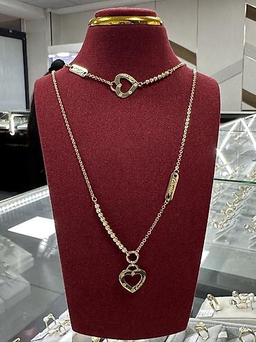 Колье, Проба 585, Женские, Новый, Без вставки