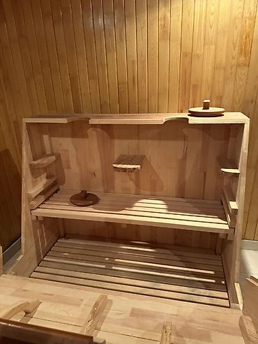 himalay duzu lampası: Məhsul: Taxta mini sauna/kapsul (oturaq-buxar kapsulu) Yenidir — 3
